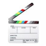 Colored Acrylic Clapper Board Slate