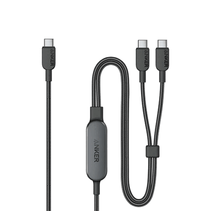 Anker 2-in-1 USB-C to USB-C Cable 4ft 140W A8895H11